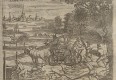 Bauern beim Einsammeln und Abtransport von Holz. Kupferstich, Wolf Helmhardt von Hohberg, 1695. Via Wikimedia Commons